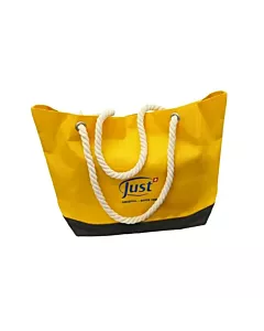 A photo of JUST Swiss yellow beach bag