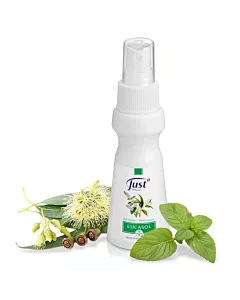 A bottle of JUST eucasol spray